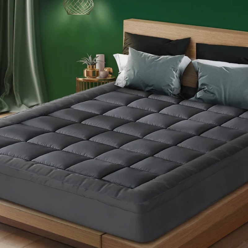 Premium Charcoal Bamboo Mattress Topper